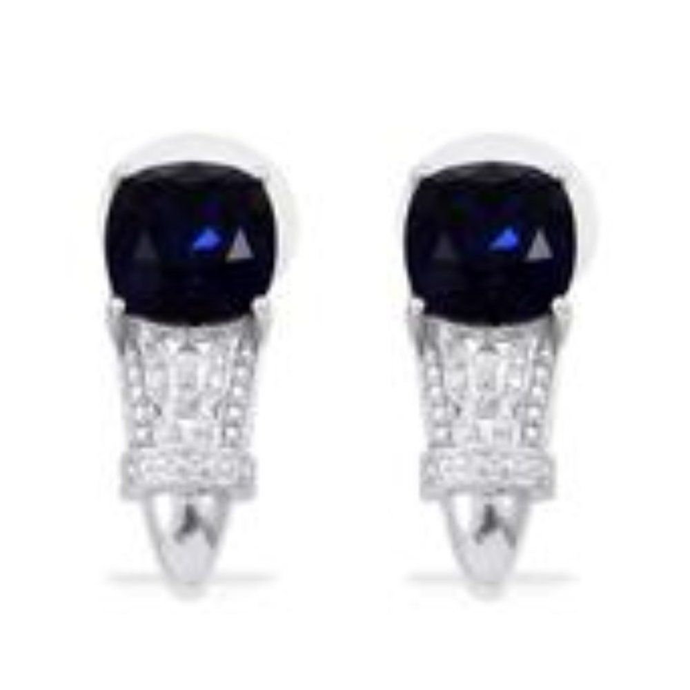 Earrings Made with SWAROVSKI Indicolite Crystal